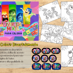 Livro de colorir Divertidamente
