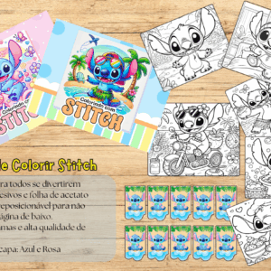 Livro de colorir Stitch