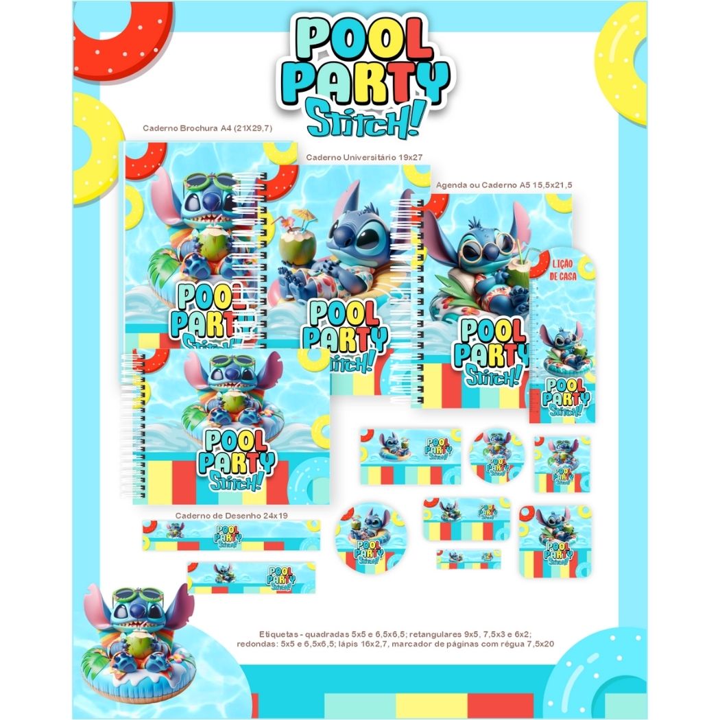 Pool party Stitch