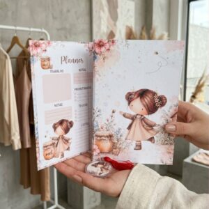 Planner Artesanal Personalizado com nome | com Bloquinhos Decorativos | Papelaria Fofa e Organização Diária